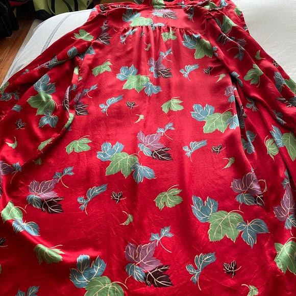 Women's Vintage Silk Chinese Kimono - Picture 2 of 5